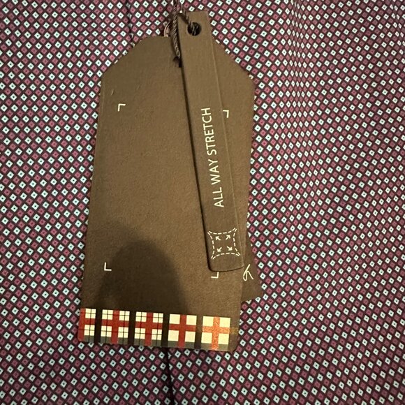 BEN SHERMAN MENS BLUE AND PURPLE LONG SLEEVE BUTTON SHIRT NEW SLIM FIT 15/15 1/2 - Picture 8 of 11